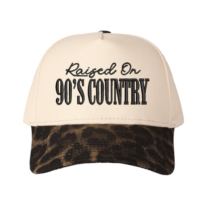 Raised On 90's Country Embroidered Trucker Hat