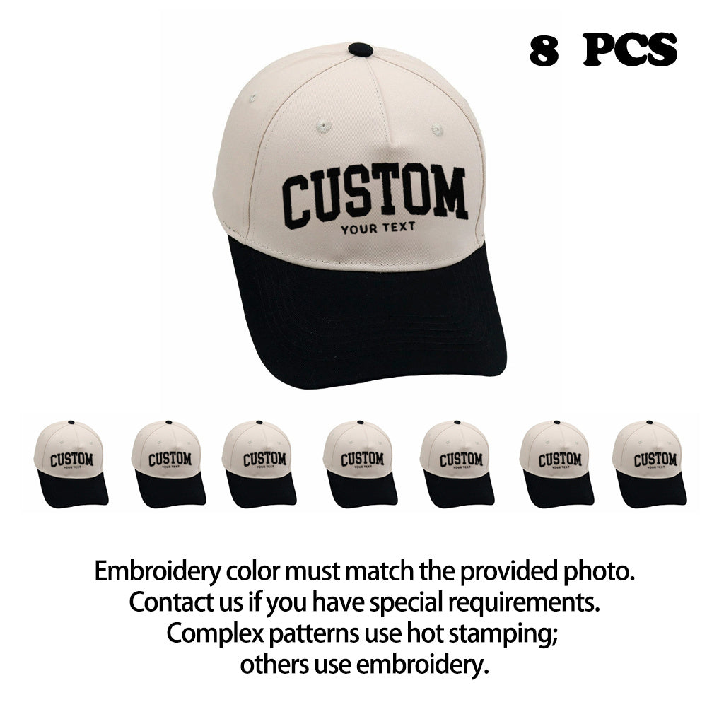 Custom Embroidered Trucker Hats (8-Pack)