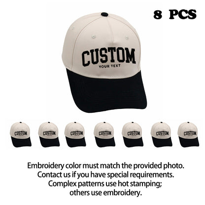 Custom Embroidered Trucker Hats (8-Pack)