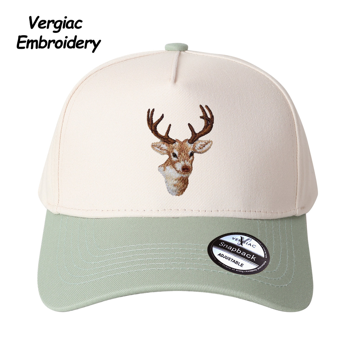Deer Head Embroidered Trucker Hat