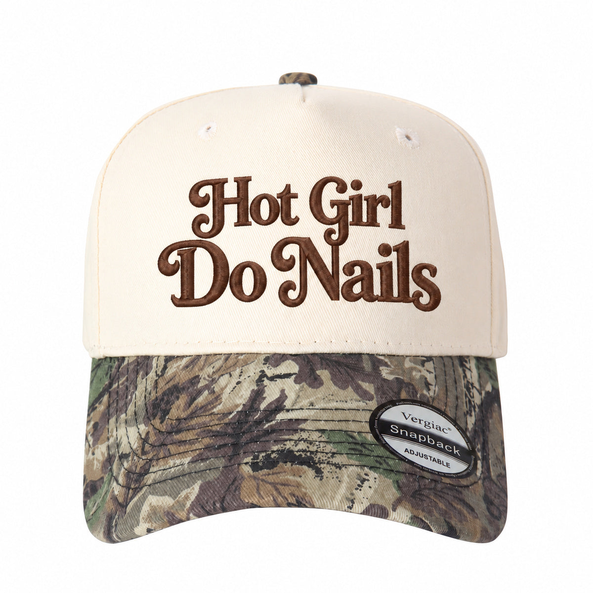 Hot Girl Do Nails Vintage 5-Panel Trucker Hat