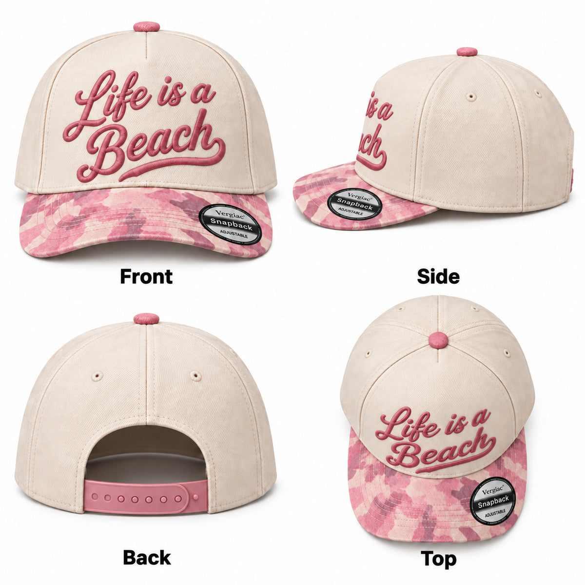 Life Is A Beach 5-Panel Trucker Hat