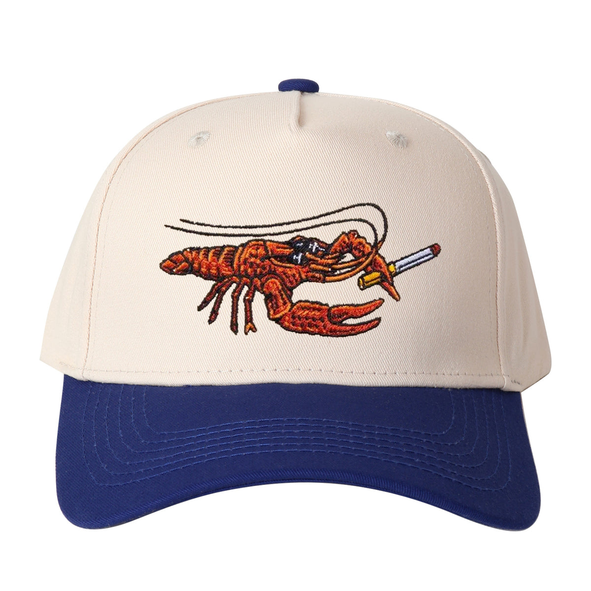 Cartoon Crayfish Embroidered Trucker Hat