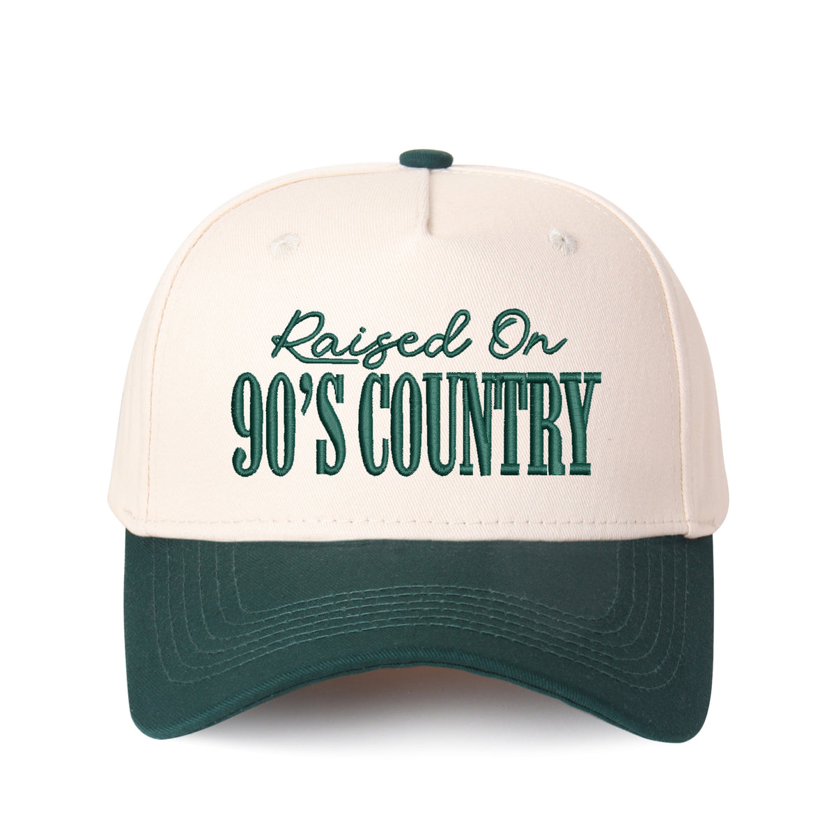 Raised On 90's Country Embroidered Trucker Hat