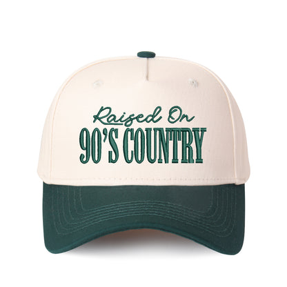 Raised On 90's Country Embroidered Trucker Hat