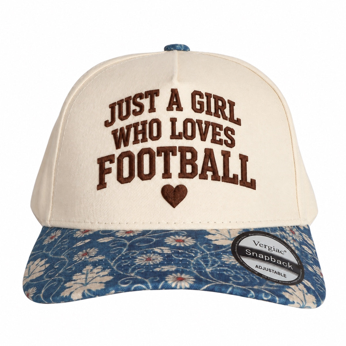 Just A Girl Who Loves Football 5-Panel Trucker Hat