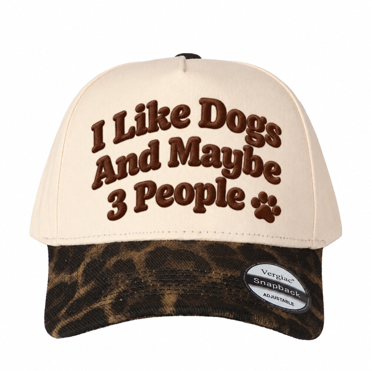 I Like Dogs and Maybe 3 People 5-Panel Trucker Hat