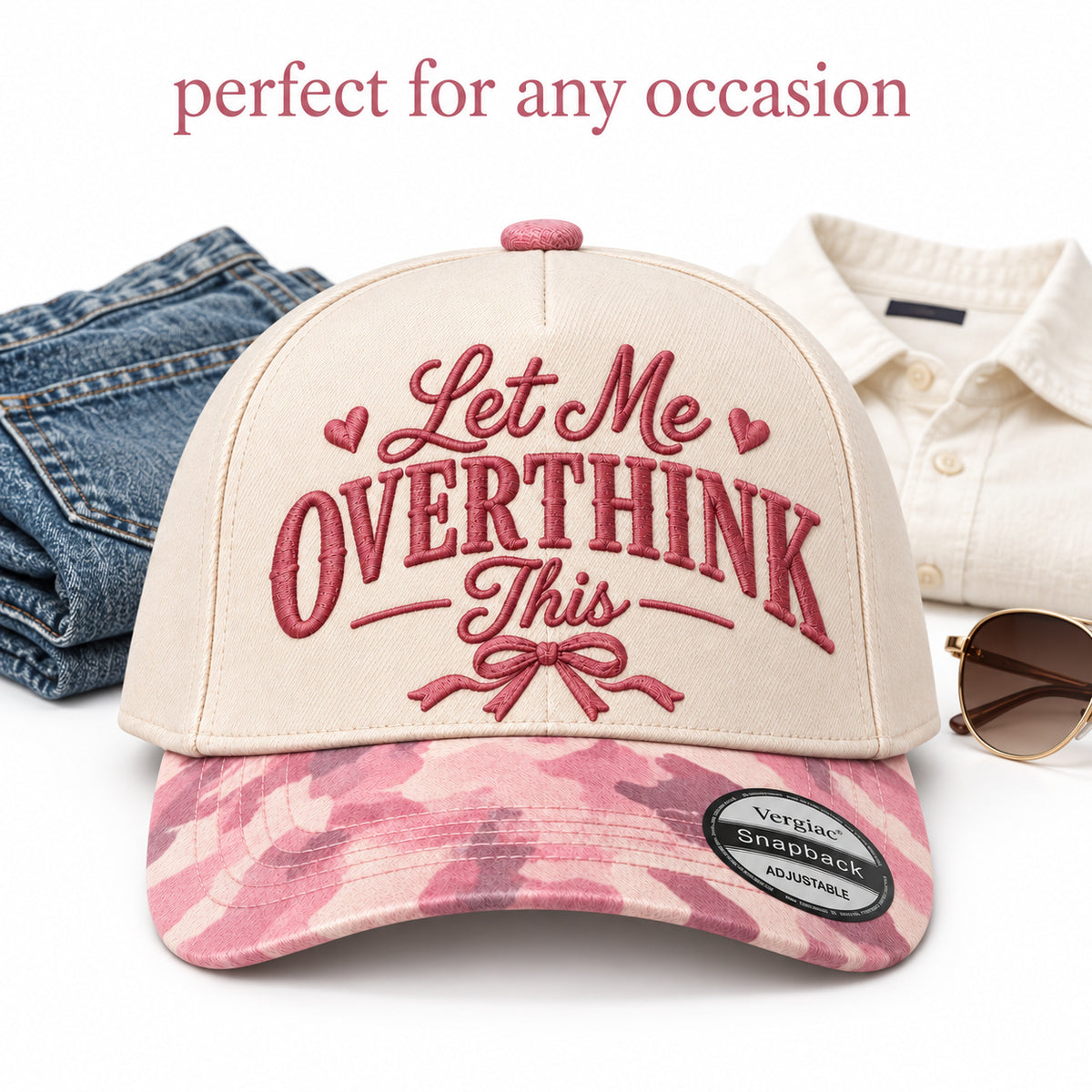 Let Me Overthink This Heart 5-Panel Trucker Hat