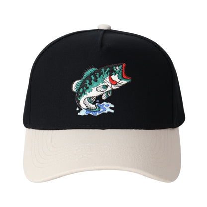 Largemouth Bass Embroidered Trucker Hat