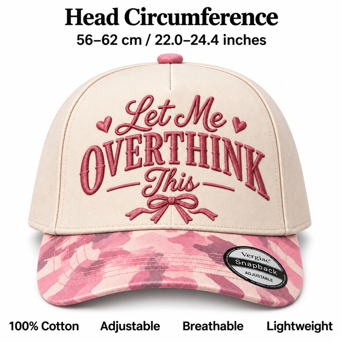 Let Me Overthink This Heart 5-Panel Trucker Hat
