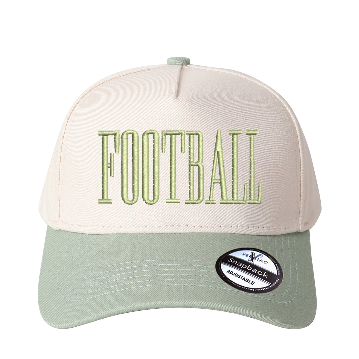 FOOTBALL Letter Embroidered Color Block Trucker Hat Unisex Adjustable Cotton Breathable Fashion Cap for Travel Daily Wear