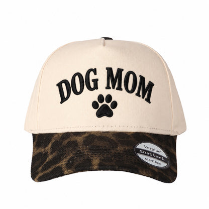 Dog Mom Paw Print 5-Panel Trucker Hat