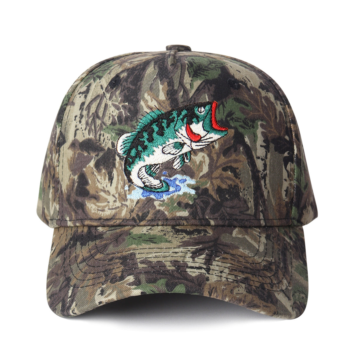 Largemouth Bass Embroidered Trucker Hat