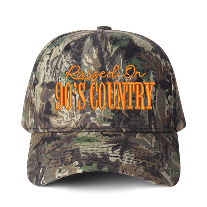 Raised On 90's Country Embroidered Trucker Hat