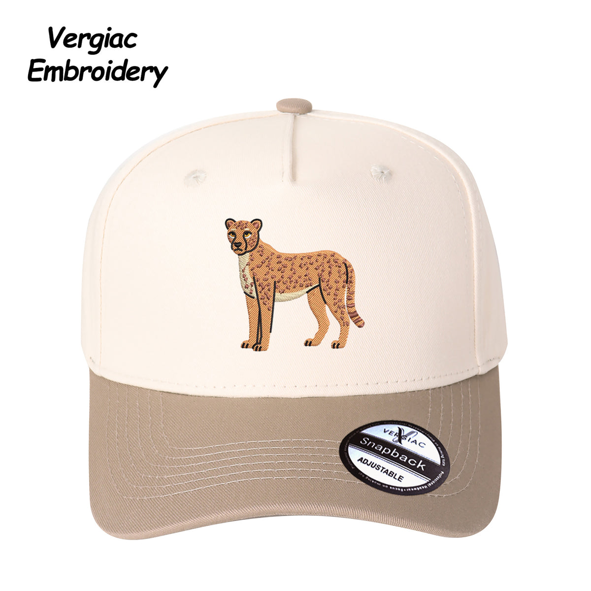 Cheetah Embroidered Trucker Hat