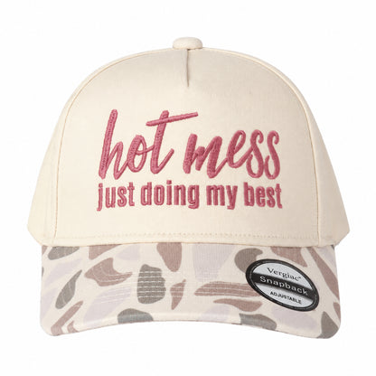 Hot Mess Just Doing My Best 5-Panel Trucker Hat