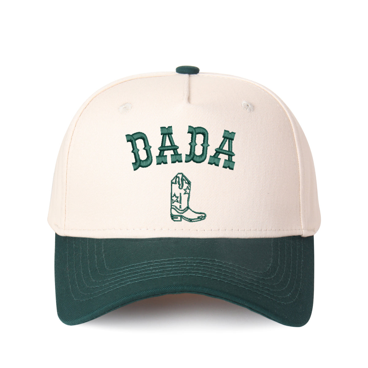 Father's Day Arched Dada Letter And Boot Embroidered Trucker Hat