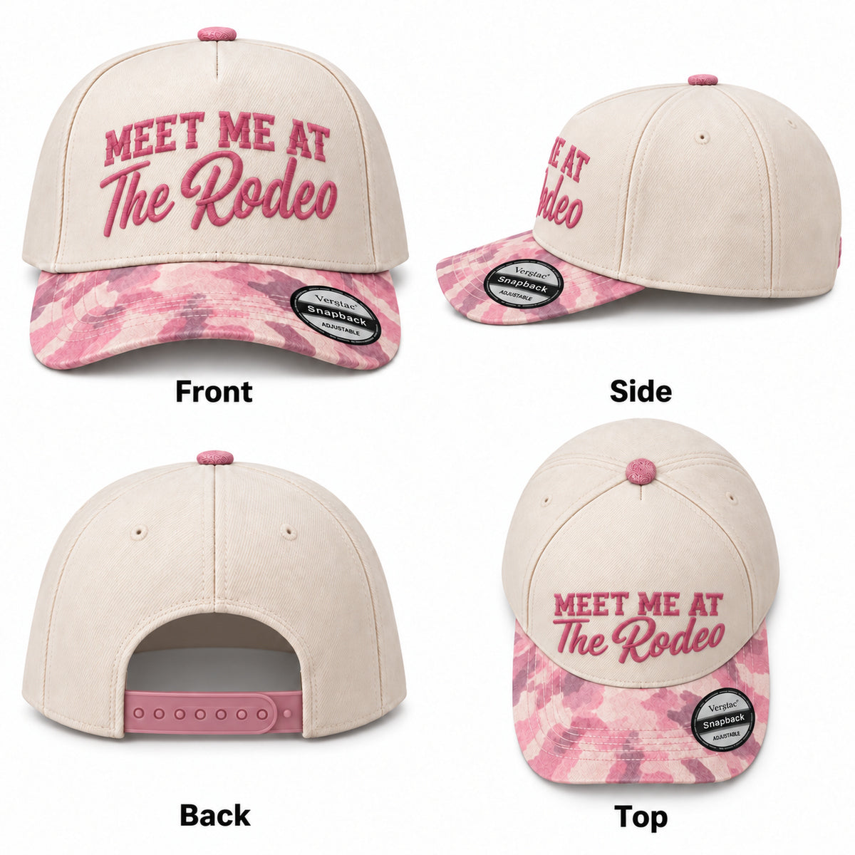 Meet Me At The Rodeo 5-Panel Trucker Hat