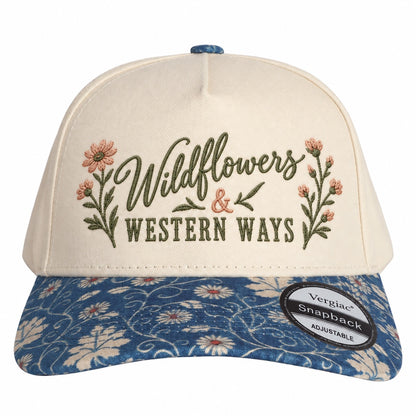 5-Panel Embroidered Cotton Trucker Hat with Printed Brim and Structured Front, Adjustable Unisex Baseball Cap, 1 Piece