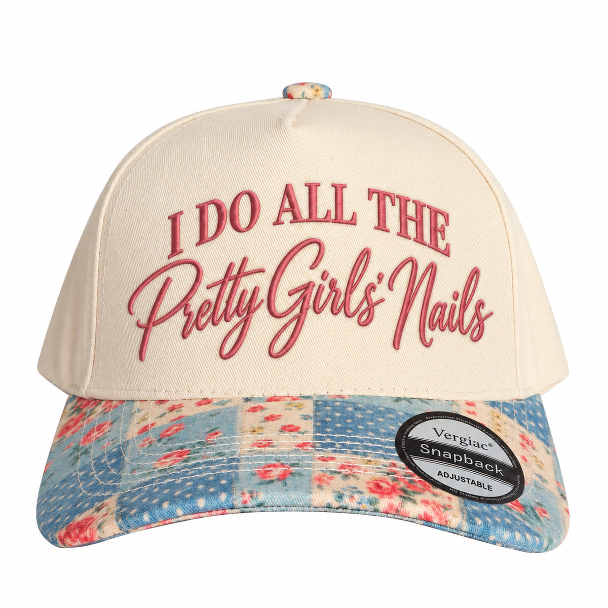 I Do All The Pretty Girls Nails Nail Art-themed 5-Panel Trucker Hat
