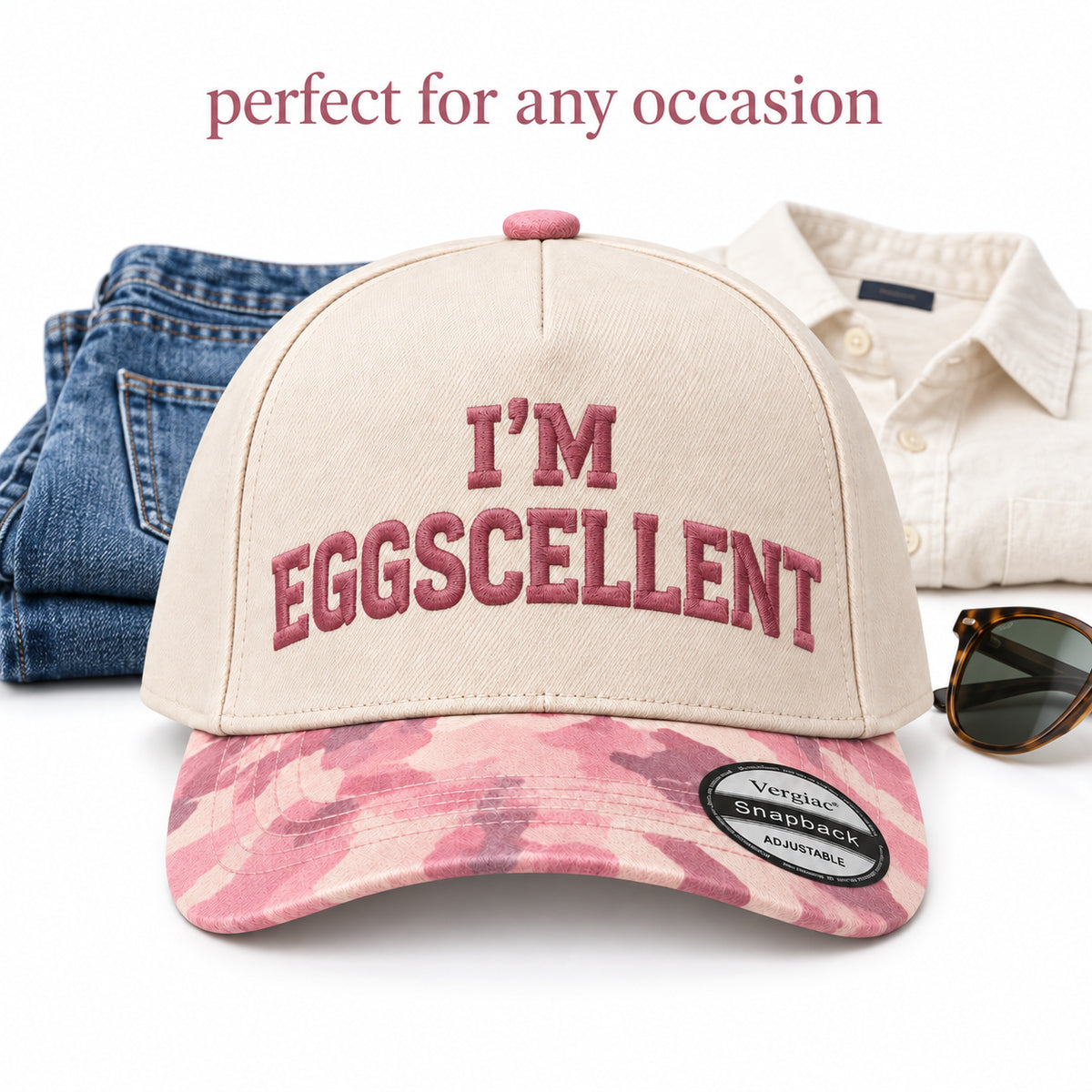I'm Eggscellent 5-Panel Trucker Hat