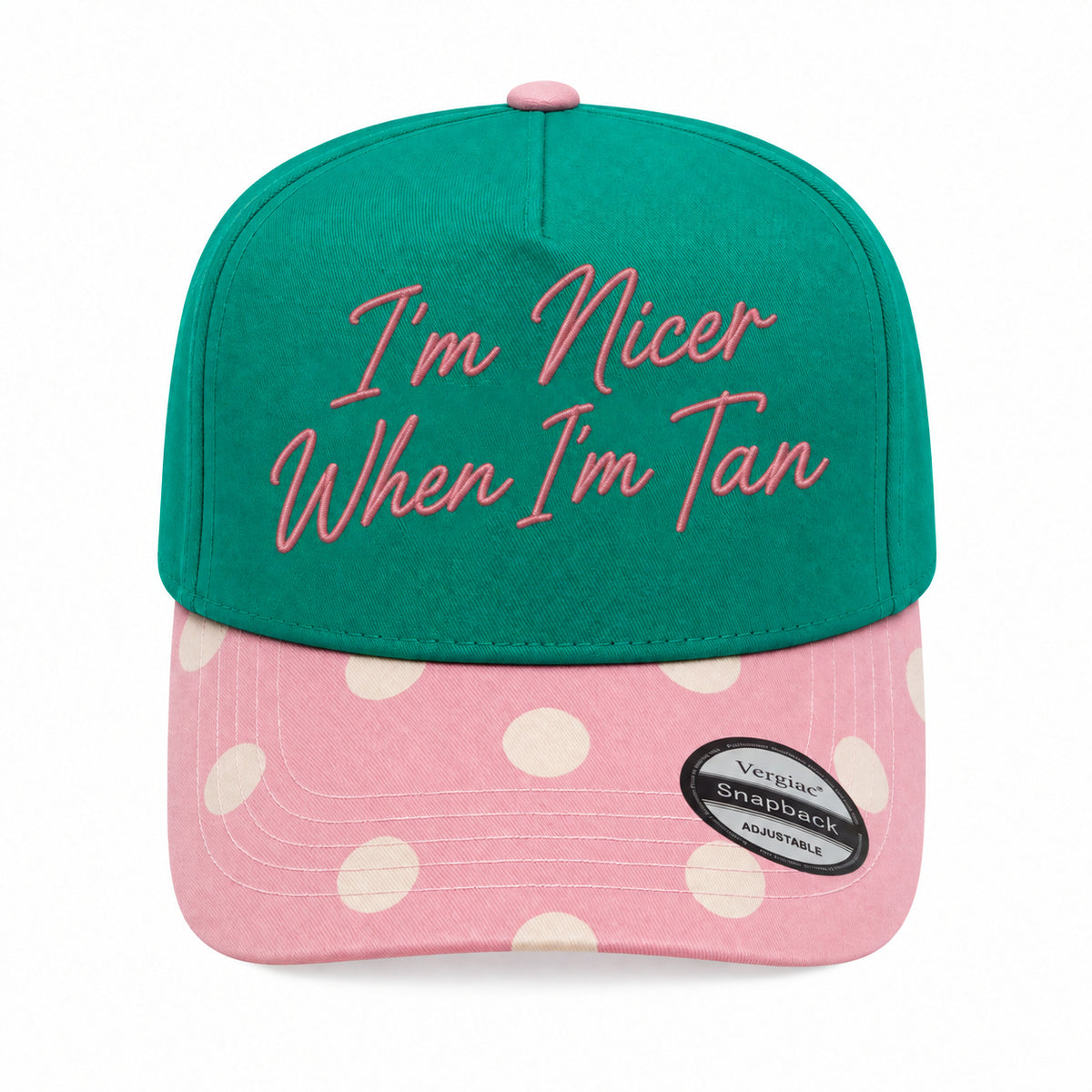 I'm Nicer When I'm Tan 5-Panel Trucker Hat