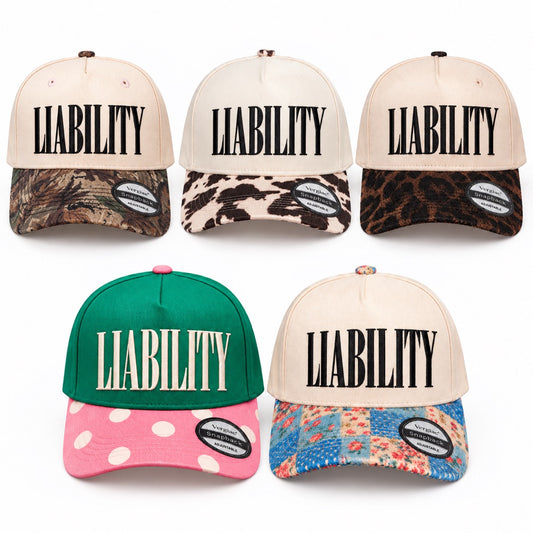 5-Panel Embroidered Cotton Trucker Hat with Printed Brim and Structured Front, Adjustable Unisex Baseball Cap, 1 Piece