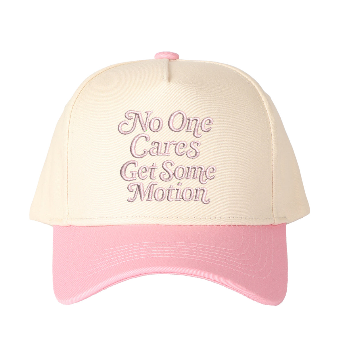 No One Cares Get Some Metion Embroidered Trucker Hat