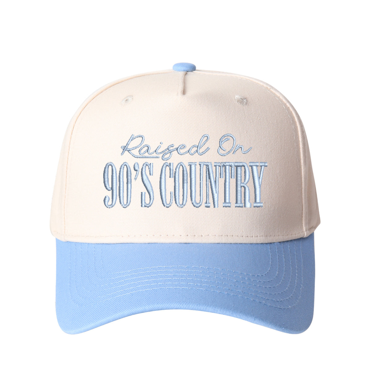 Raised On 90's Country Embroidered Trucker Hat