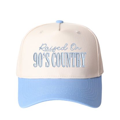 Raised On 90's Country Embroidered Trucker Hat