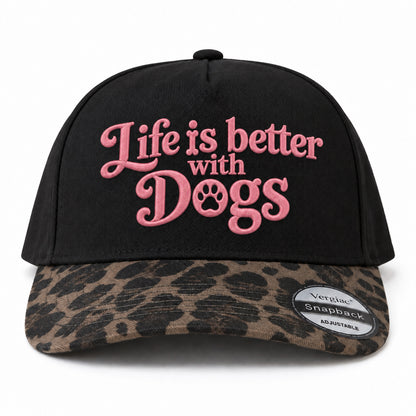 Life Is Better with Dogs 5-Panel Trucker Hat