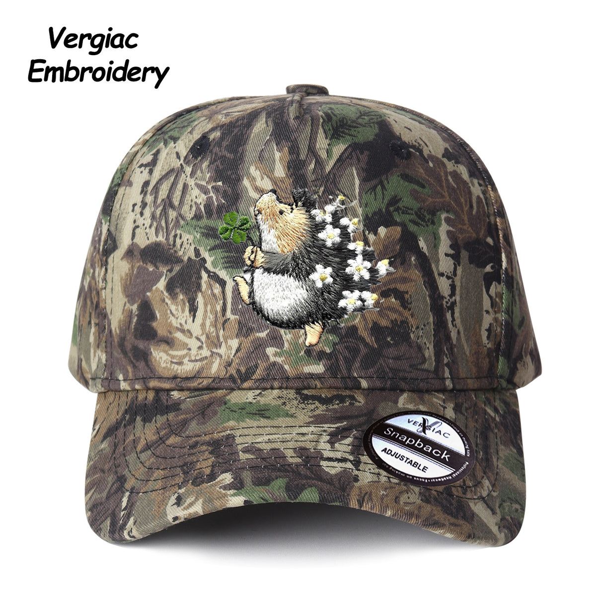 Hedgehog Embroidered Trucker Hat