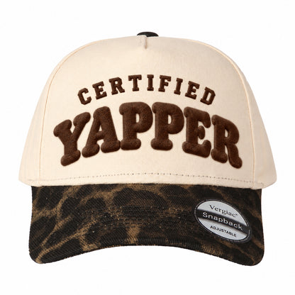 Certified Yapper Novelty Rounded 5-Panel Trucker Hat