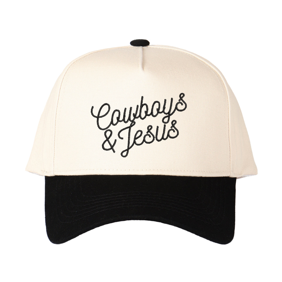 Cowboy & Jesus Embroidered Trucker Hat