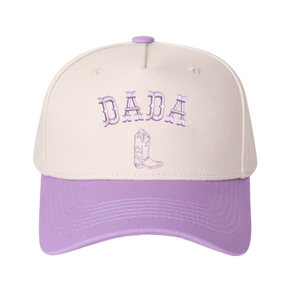 Father's Day Arched Dada Letter And Boot Embroidered Trucker Hat