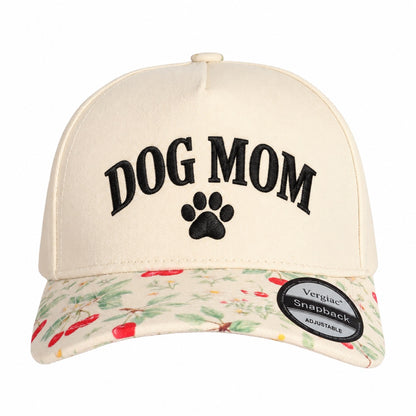 Dog Mom Paw Print 5-Panel Trucker Hat