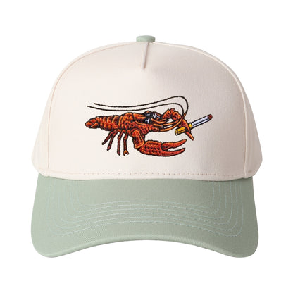 Cartoon Crayfish Embroidered Trucker Hat