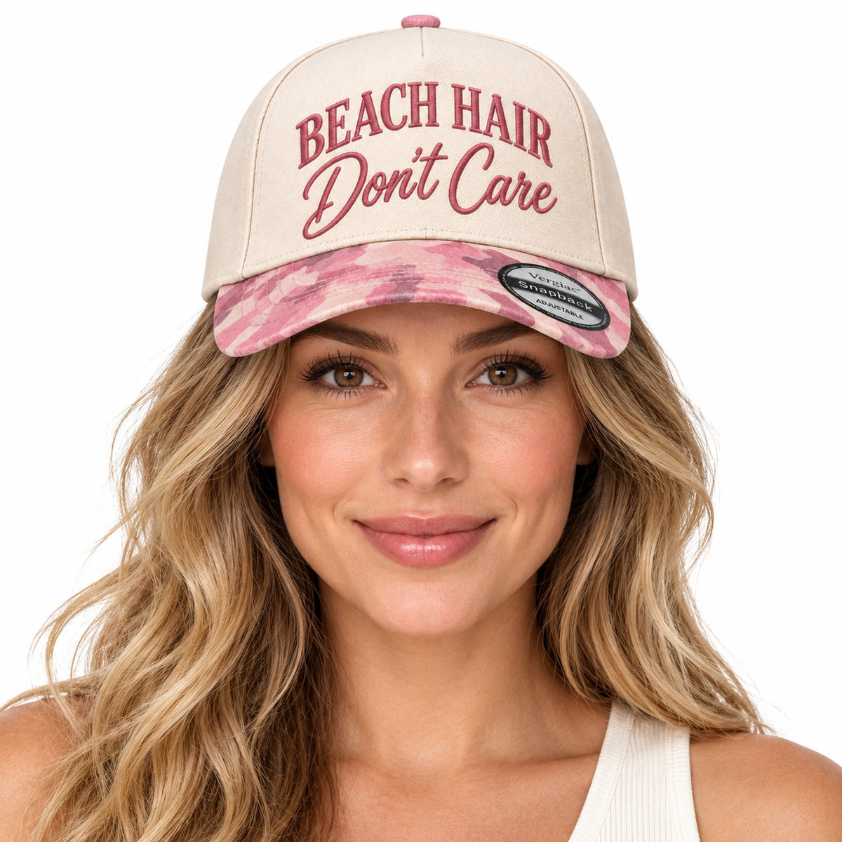 Beach Hair Dont Care Beach-themed 5-Panel Trucker Hat