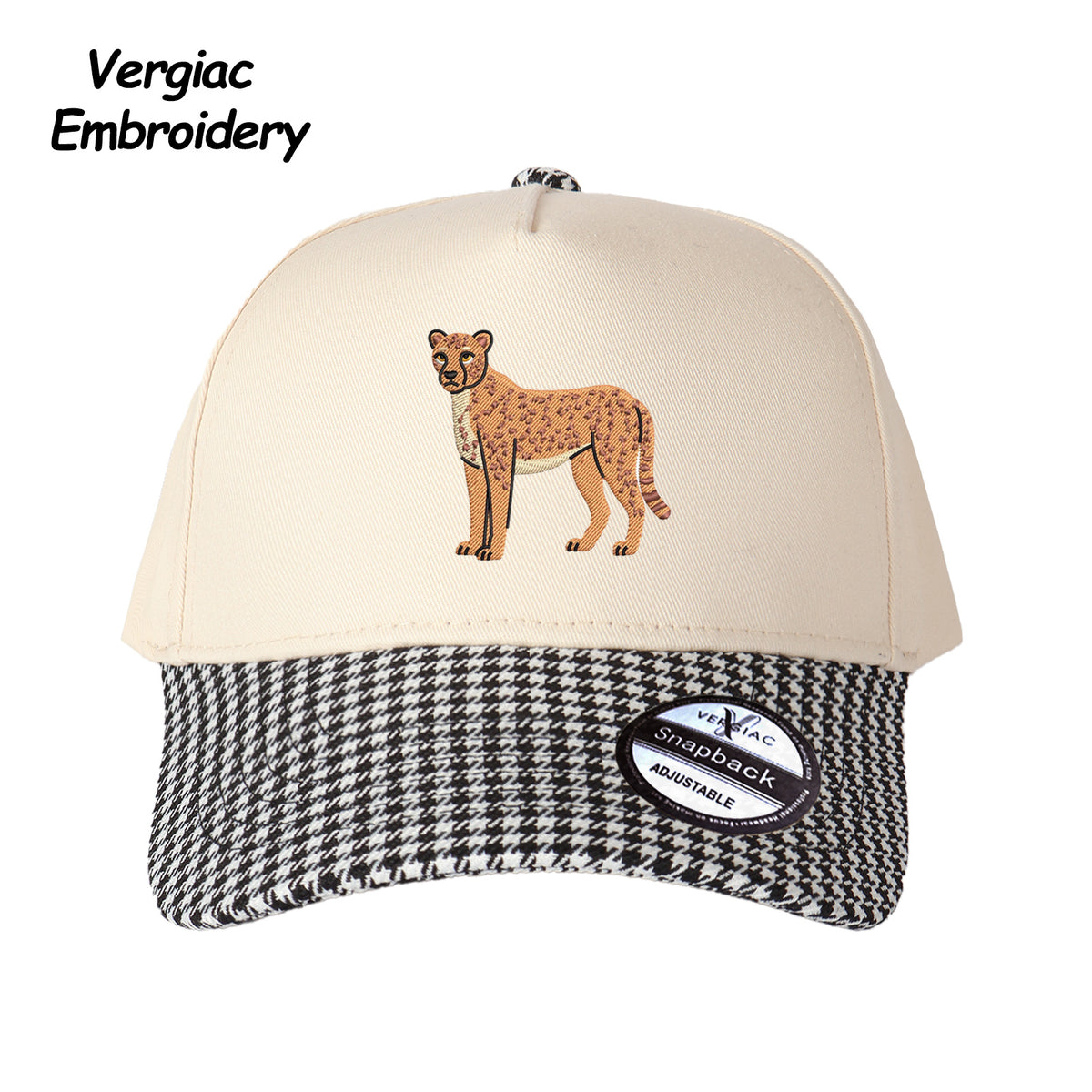 Cheetah Embroidered Trucker Hat