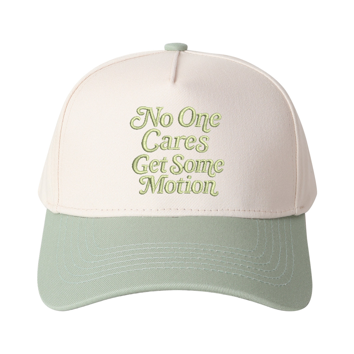 No One Cares Get Some Metion Embroidered Trucker Hat