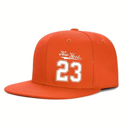 No. 23 Flat-Brim Baseball Cap