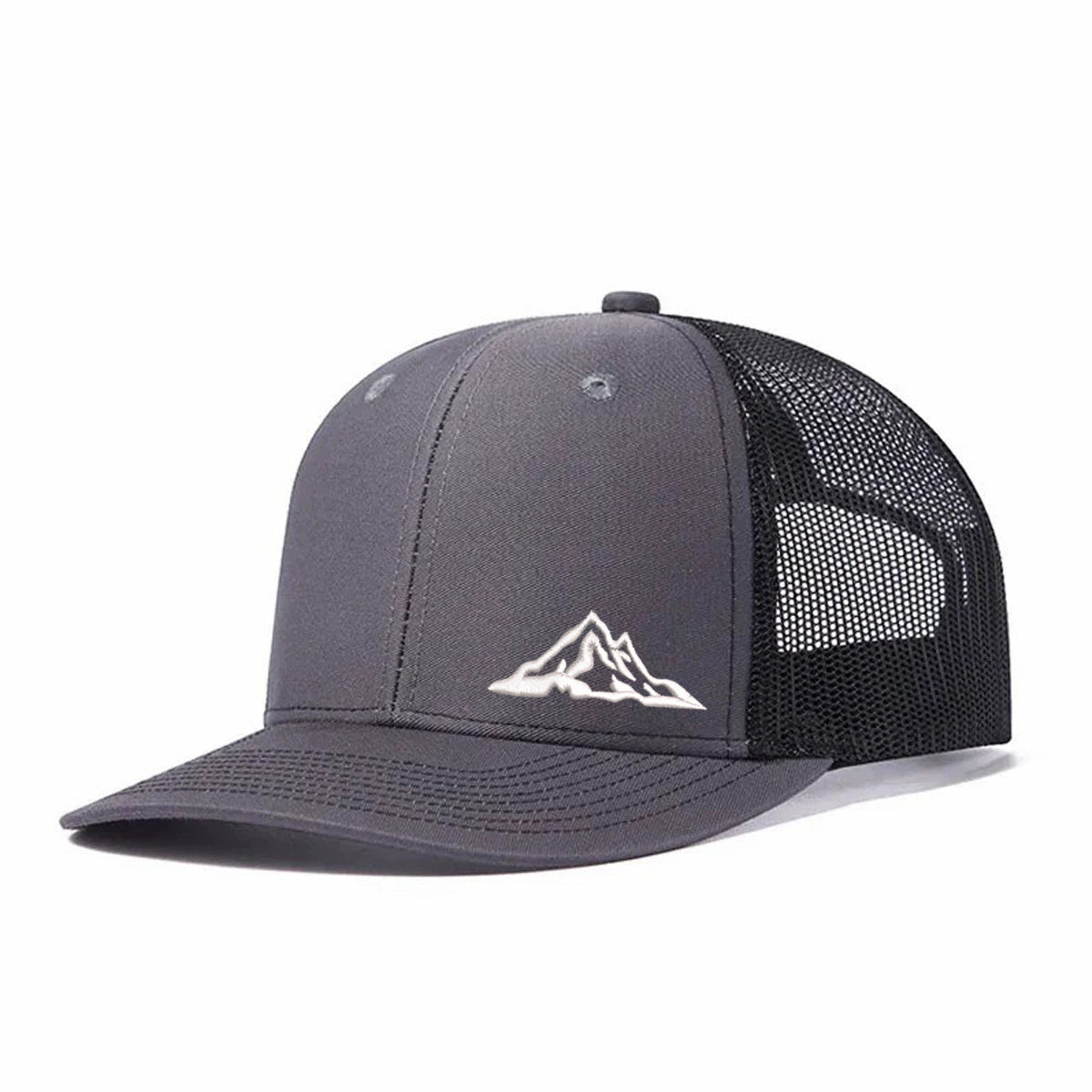 Snowy Mountain Embroidered Trucker Hat / Mesh Cap