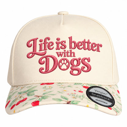 Life Is Better with Dogs 5-Panel Trucker Hat
