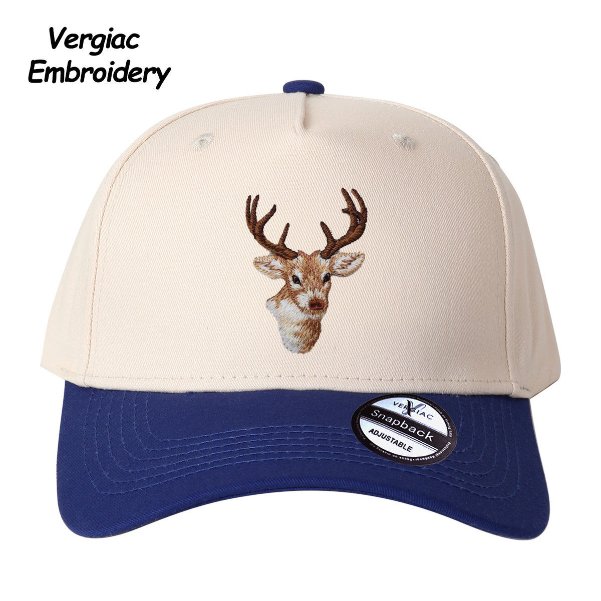 Deer Head Embroidered Trucker Hat