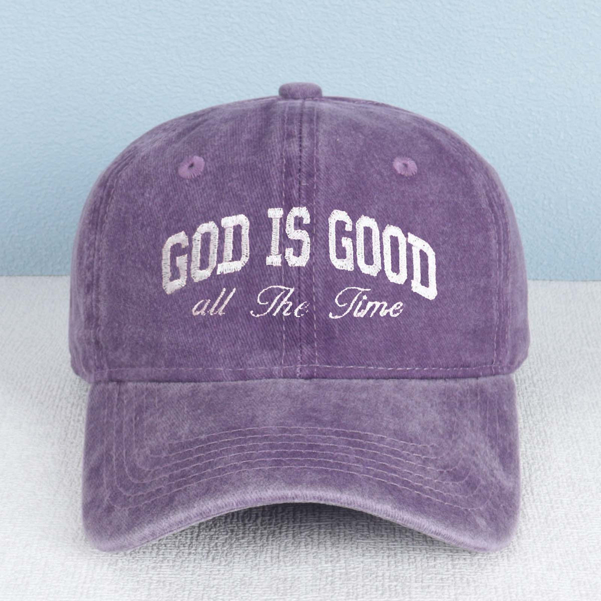 God Is Good All The Time Embroidered Trucker Hat