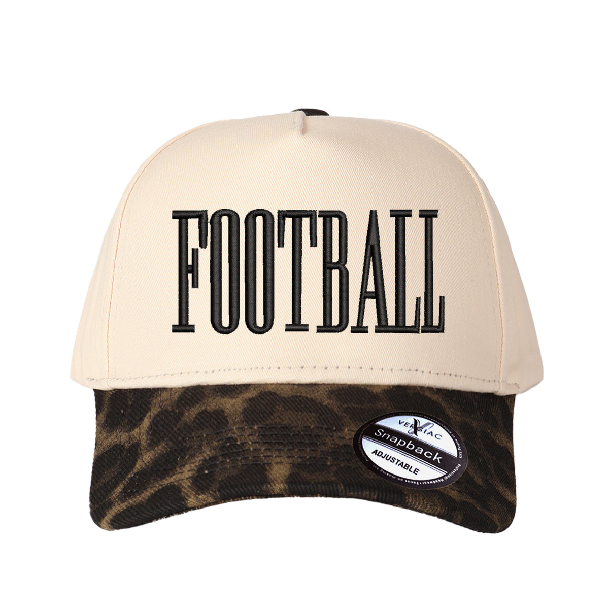 FOOTBALL Letter Embroidered Color Block Trucker Hat Unisex Adjustable Cotton Breathable Fashion Cap for Travel Daily Wear