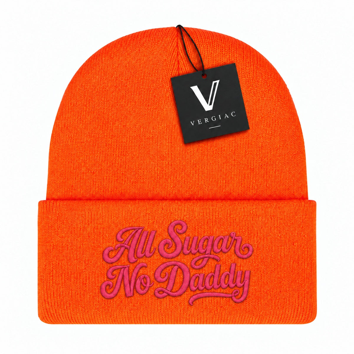 A All Sugar No Daddy Embroidered Acrylic Knitted Hat Unisex High Elasticity High Gram Weight Warm and Comfortable