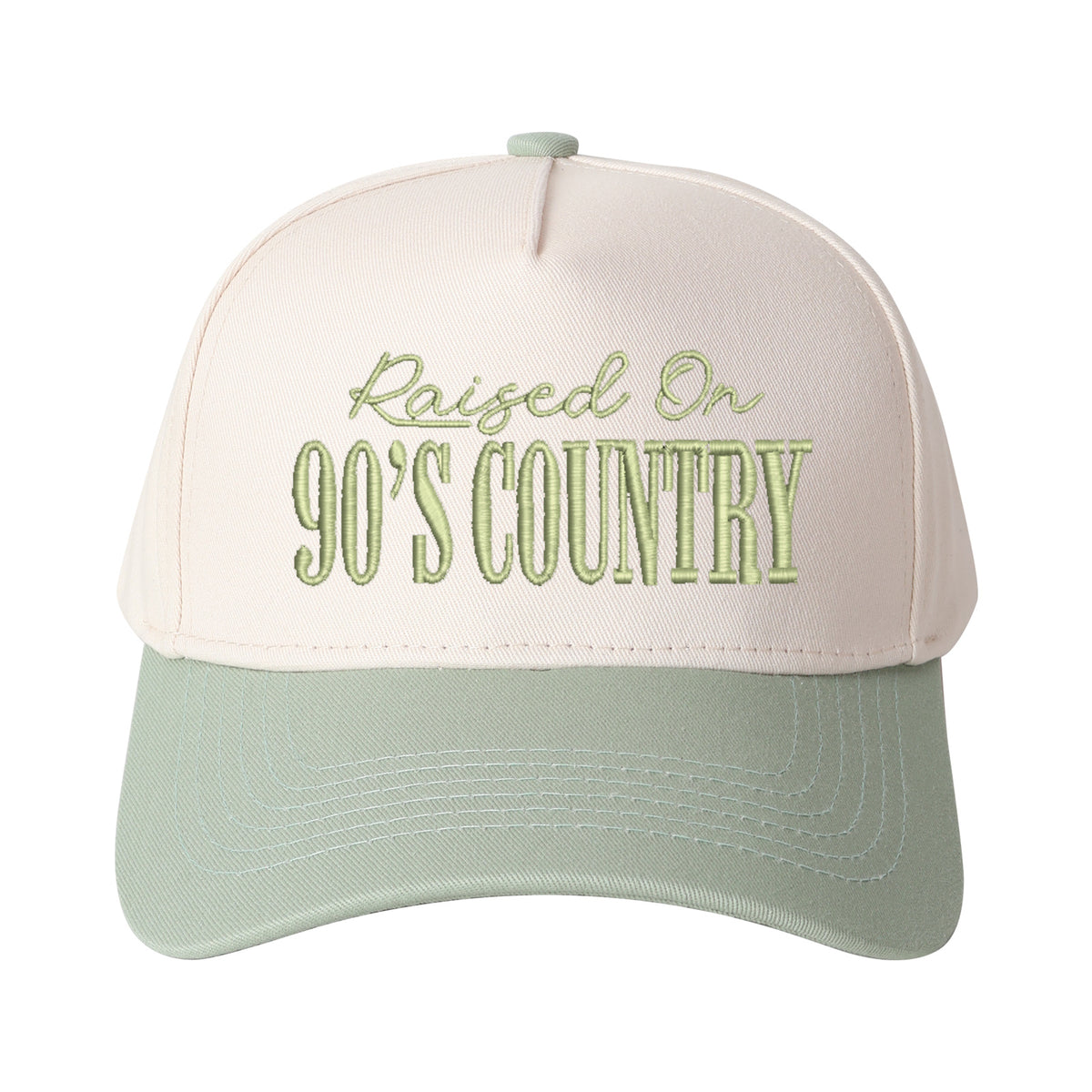 Raised On 90's Country Embroidered Trucker Hat