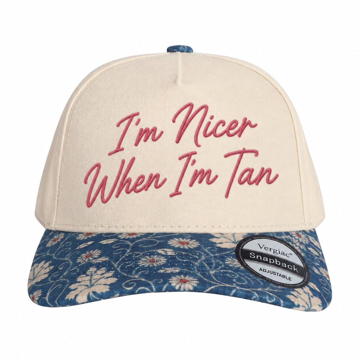 I'm Nicer When I'm Tan 5-Panel Trucker Hat