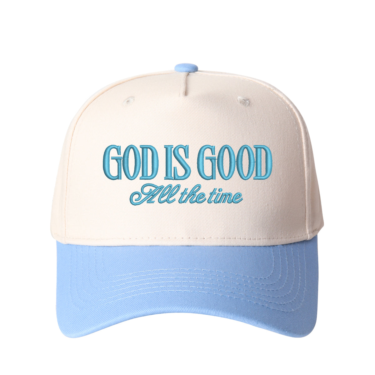 God Is Good All the Time Embroidered Trucker Hat